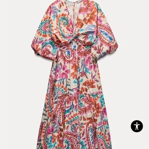 Zara floral dress